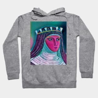 Hildegard of Bingen Portrait | Hildegard of Bingen Artwork 4 Hoodie